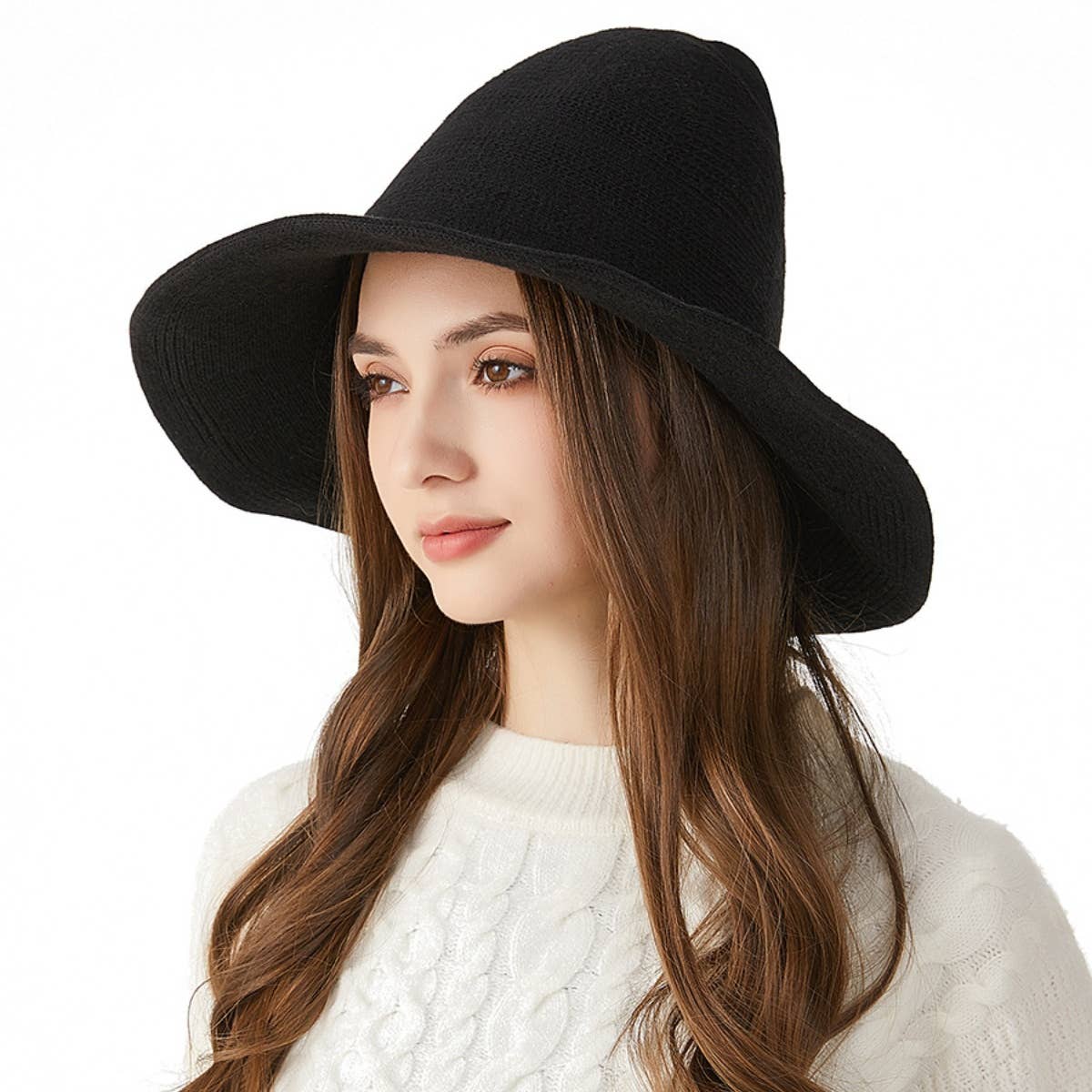 NINEXIS - Wholesale Hat Accessory - Women's - CWAH2206_WINTER FASHION HALLOWEEN WOOL WITCH HAT9