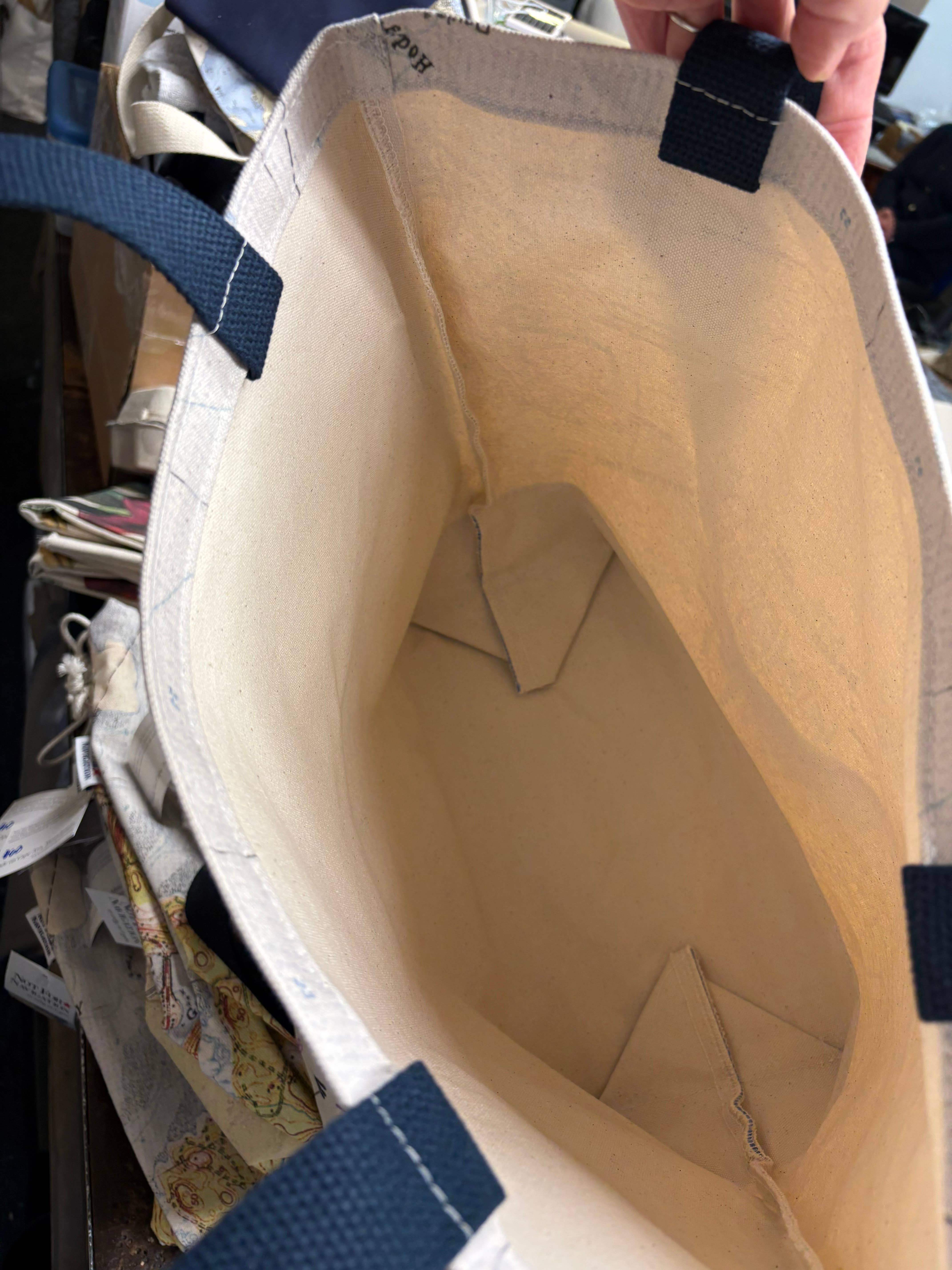 Not for Navigation - Wholesale Tote Bag - Women's - Classic Custom Tote — Personalized Nautical Map or Location 8