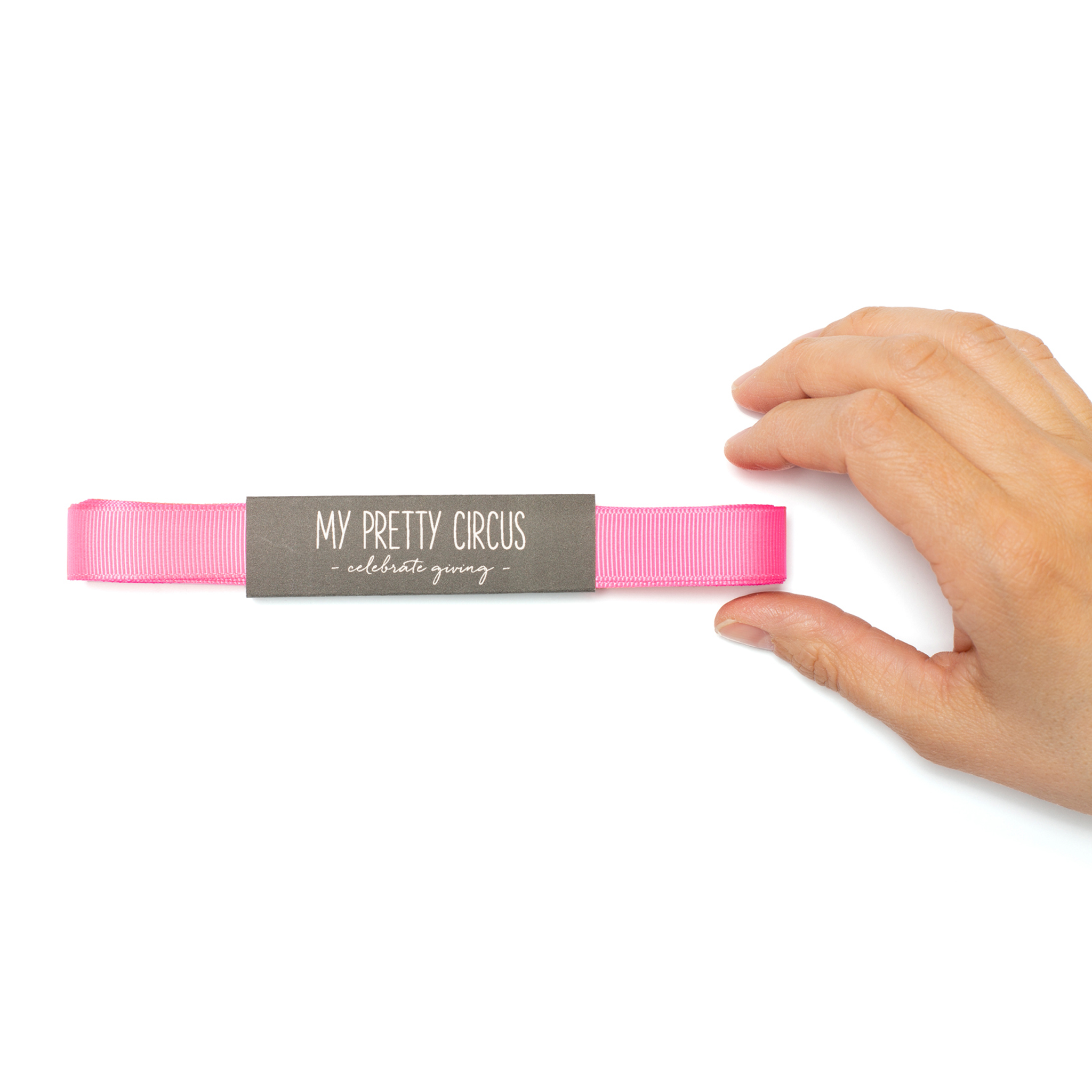 My Pretty Circus - Vente Ruban – emballage cadeau - Ruban cadeau rose fluo, ruban gros-grain 16 mm x 5 m facile à nouer6