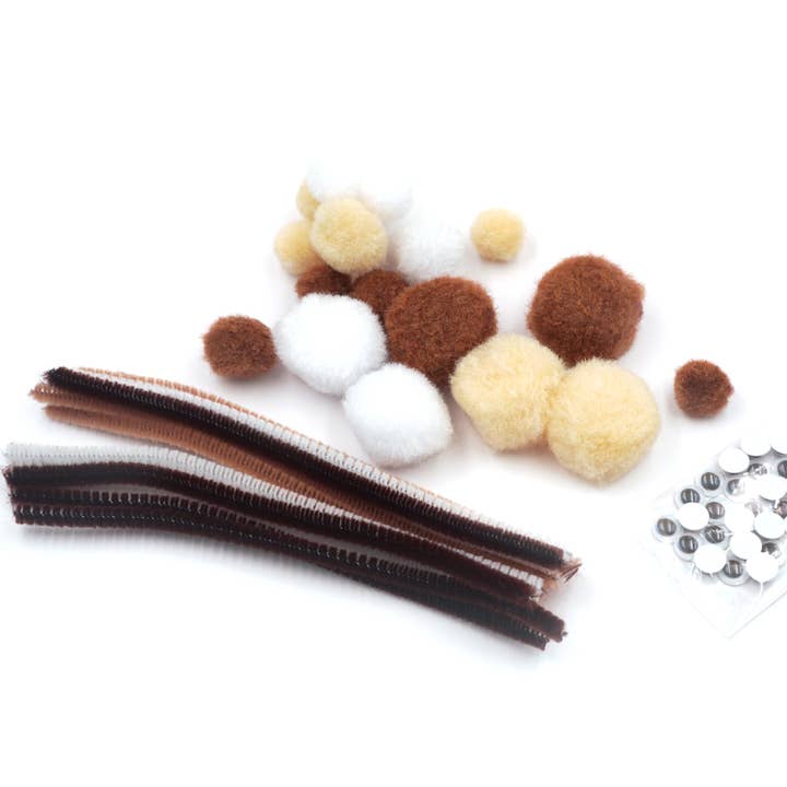 Angels Craft - Wholesale DIY craft kit - DIY Craft Kit w/ Pom-pom balls, Chenille Stems & Wiggly Eyes6