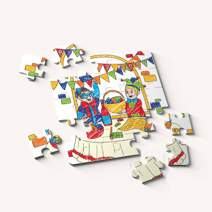 Puzzle de borrado en seco de Purim para venta al por mayor de Ner Mitzvah