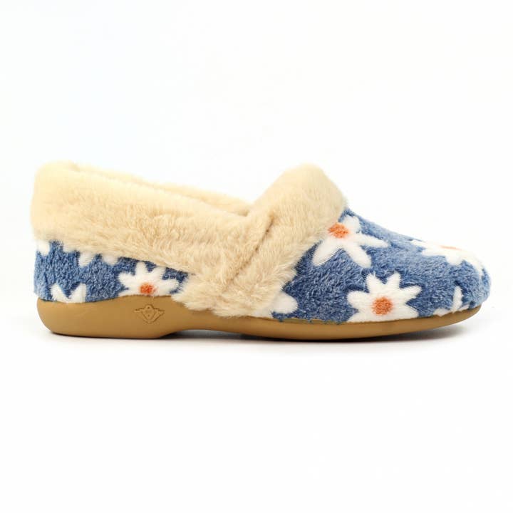 Ellis Blue Slipper for wholesale by Lunar Shoes
