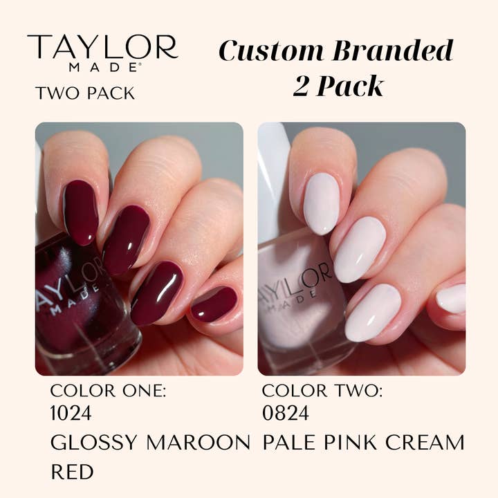 Taylor Made Polish - Vendita all'ingrosso Smalto per unghie - Smalto per unghie personalizzato: confezione da 2 a lunga tenuta + vegano + non tossico149