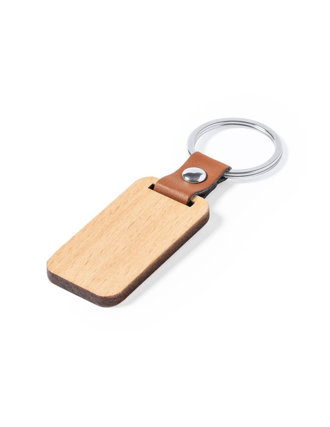 STAR WAY, S.L. - Wholesale Keychain - Unisex - Square wooden keychain with metal finishes / personalization1