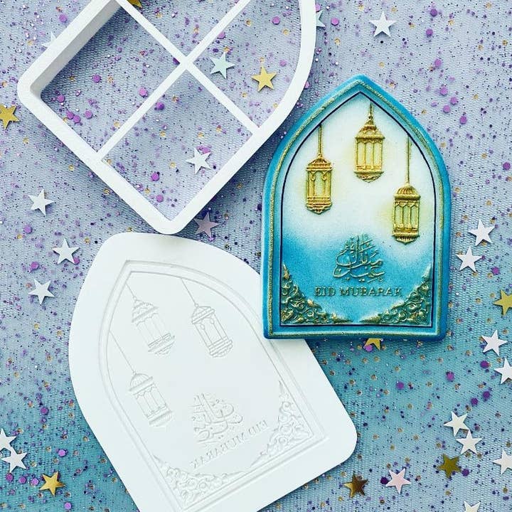 Eid Mubarak Lanterns Biscuit Cookie Fondant POPup & Cutter Eid Ramadan for wholesale by Cut Bake Stamp