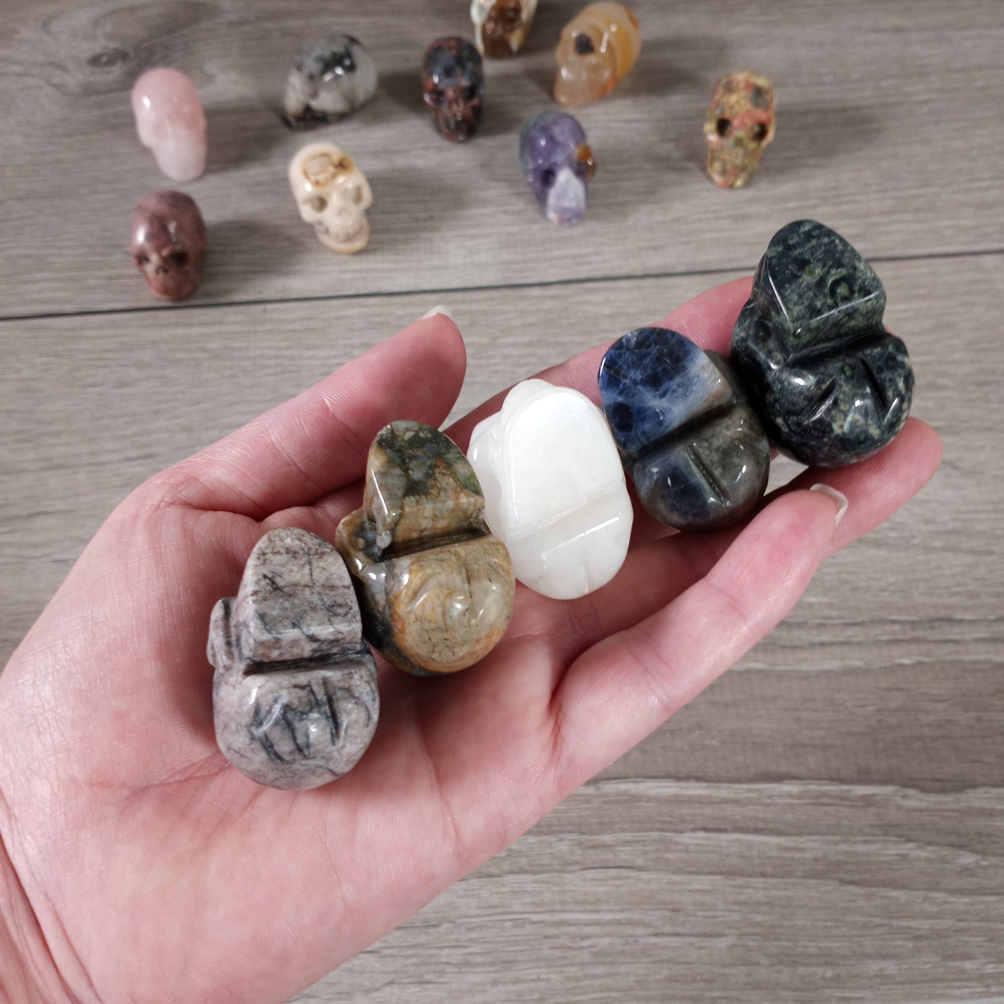 Keystone Crystals - Wholesale Spiritual Stone/Crystal - Assorted Gemstone Skull Figurines – Crystal Carvings in Bulk4