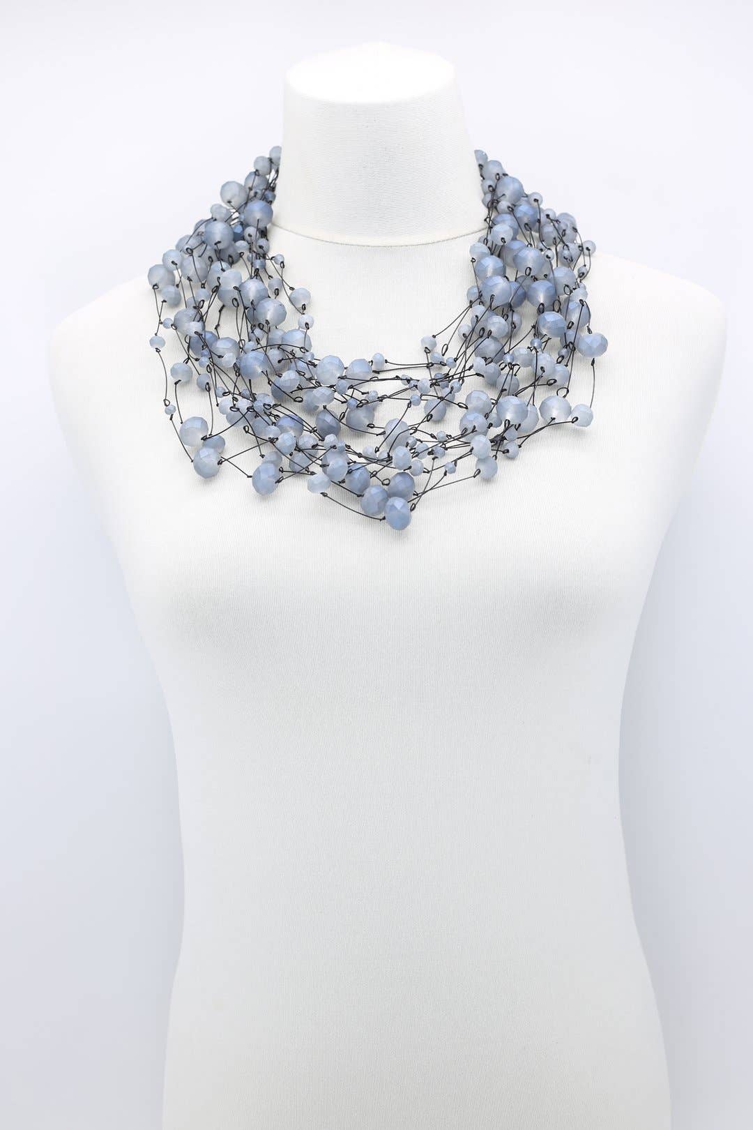 Jianhui London – wholesale Beaded/pearl necklace – Elegant Statement Crystal Faceted Beads Necklaces5