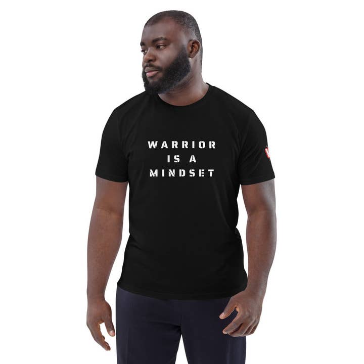 Krieger ist eine Denkweise - Unisex-T-Shirt aus Bio-Baumwolle für den Großhandel von WARRIORGENICS