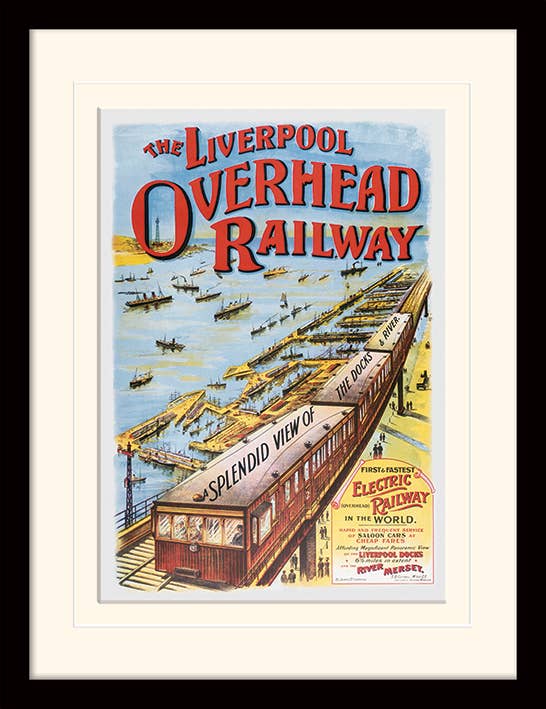 The Art Group - Wholesale Art Print - Liverpool (Overhead Railway 1910) Art Print1
