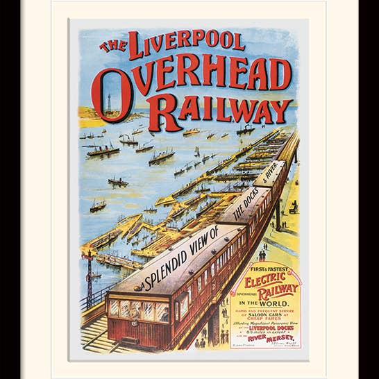 The Art Group - Wholesale Art Print - Liverpool (Overhead Railway 1910) Art Print1