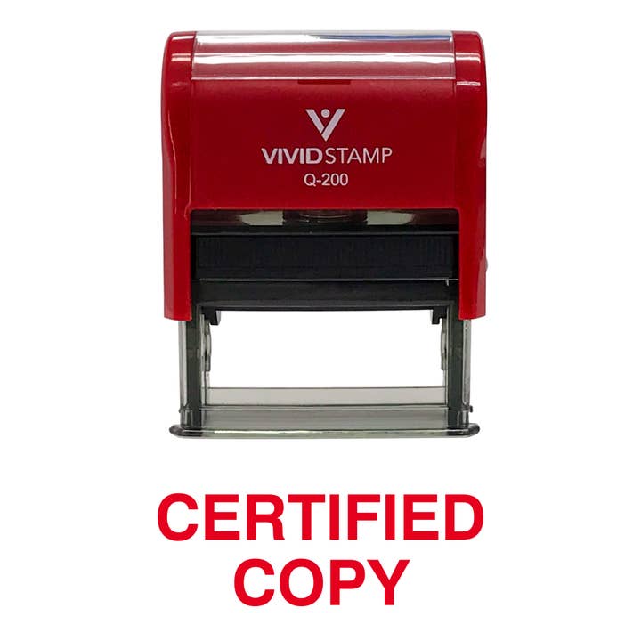 All Quality – wholesale Rubber/decorative stamp – CERTIFIED COPY Self Inking Rubber Stamp