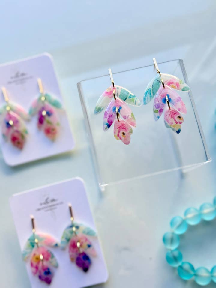 Garden Party Earrings for wholesale by E & M Creative Design Co.