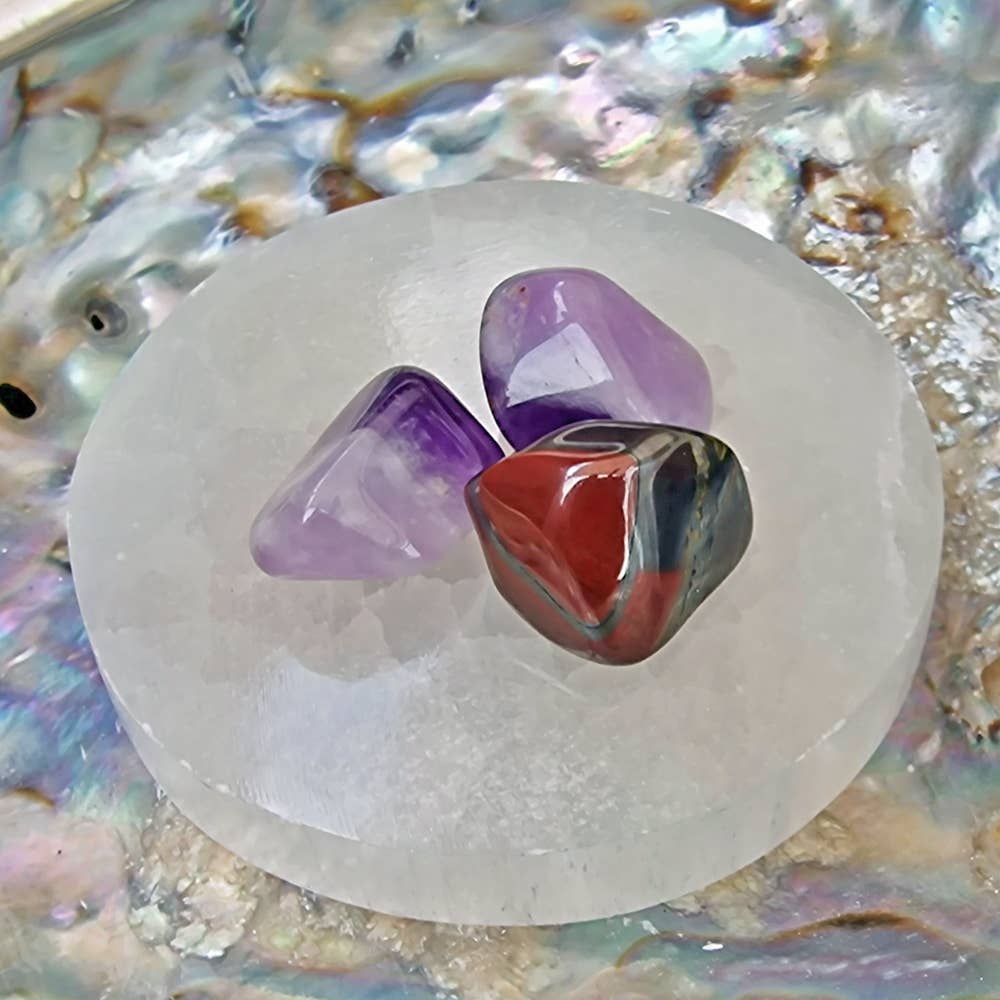 Shamans Crystal - Wholesale Crystal Charging Plate - Selenite Charging Plate Round 6cm1