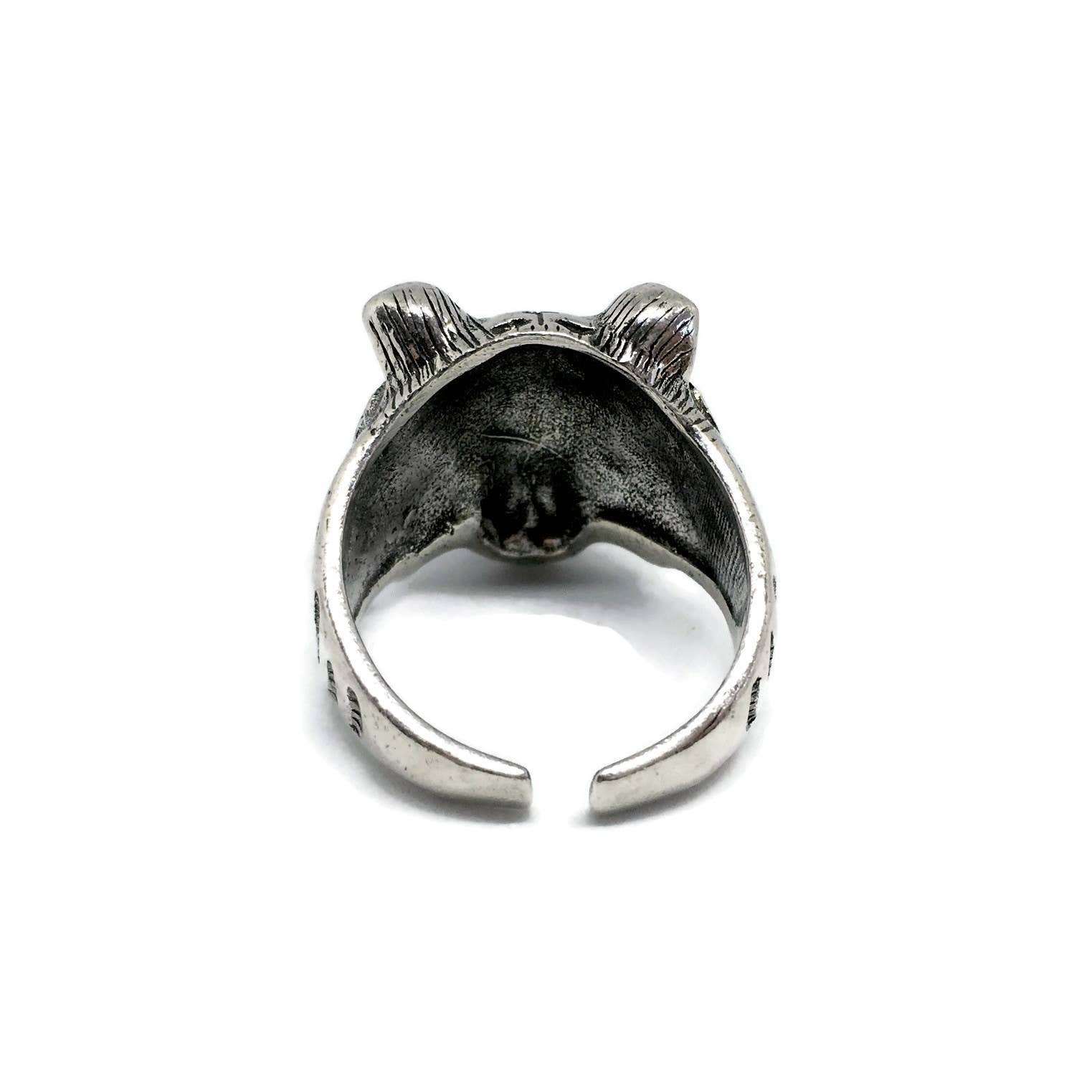 Gifts From The Crypt – wholesale Signet ring – Tiger Face Ring | Jungle Big Cat Animal Statement Ernest3