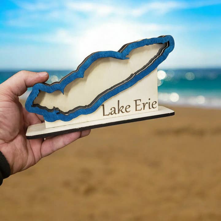Lake Erie Skyggebox, 4 Konfigurationer, Medium for engroshandel hos Sea Glass Displays