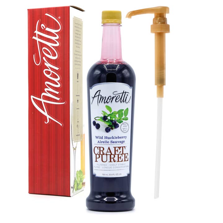 Wild Huckleberry Craft Puree® for wholesale by Amoretti