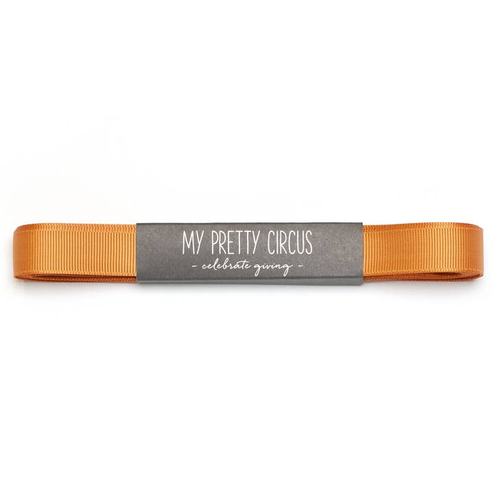 My Pretty Circus - Wholesale Ribbon - Gift Wrapping - Orange gift ribbon, 16mm x 5m grosgrain ribbon - easy to tie1