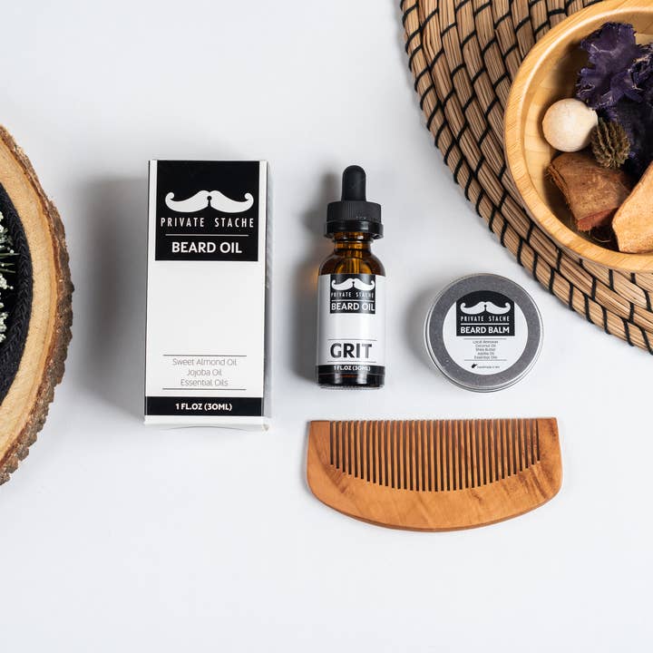 Private Stache - Wholesale Beard Styling Product - Beard Care Kit