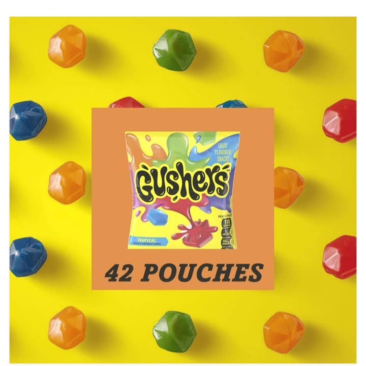 Majestic Wholesale - Wholesale Fruit Snacks - Gushers Strawberry & Tropical Variety Pack Snacks, 42OZ