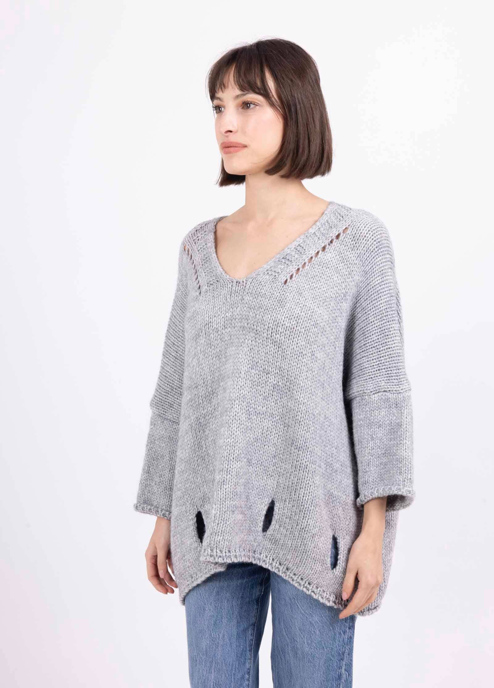 LINEN & COTTON HOUSE - Wholesale Knitted jumper – Women′s - ALPACA SWEATER 086032