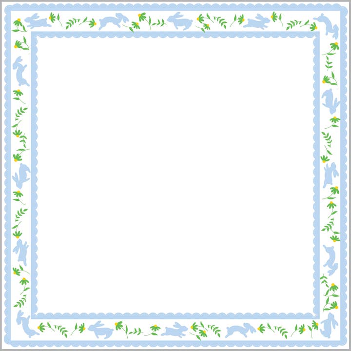 WH Hostess Social Stationery - Wholesale Notepad - SALE! In Stock 8.5x8.5 Bunny Hop Slab Notepad