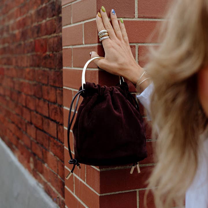 SISTER EPIC - Wholesale Top Handle Bag - Women's - AVA DRAWSTRING BAG | ESPRESSO