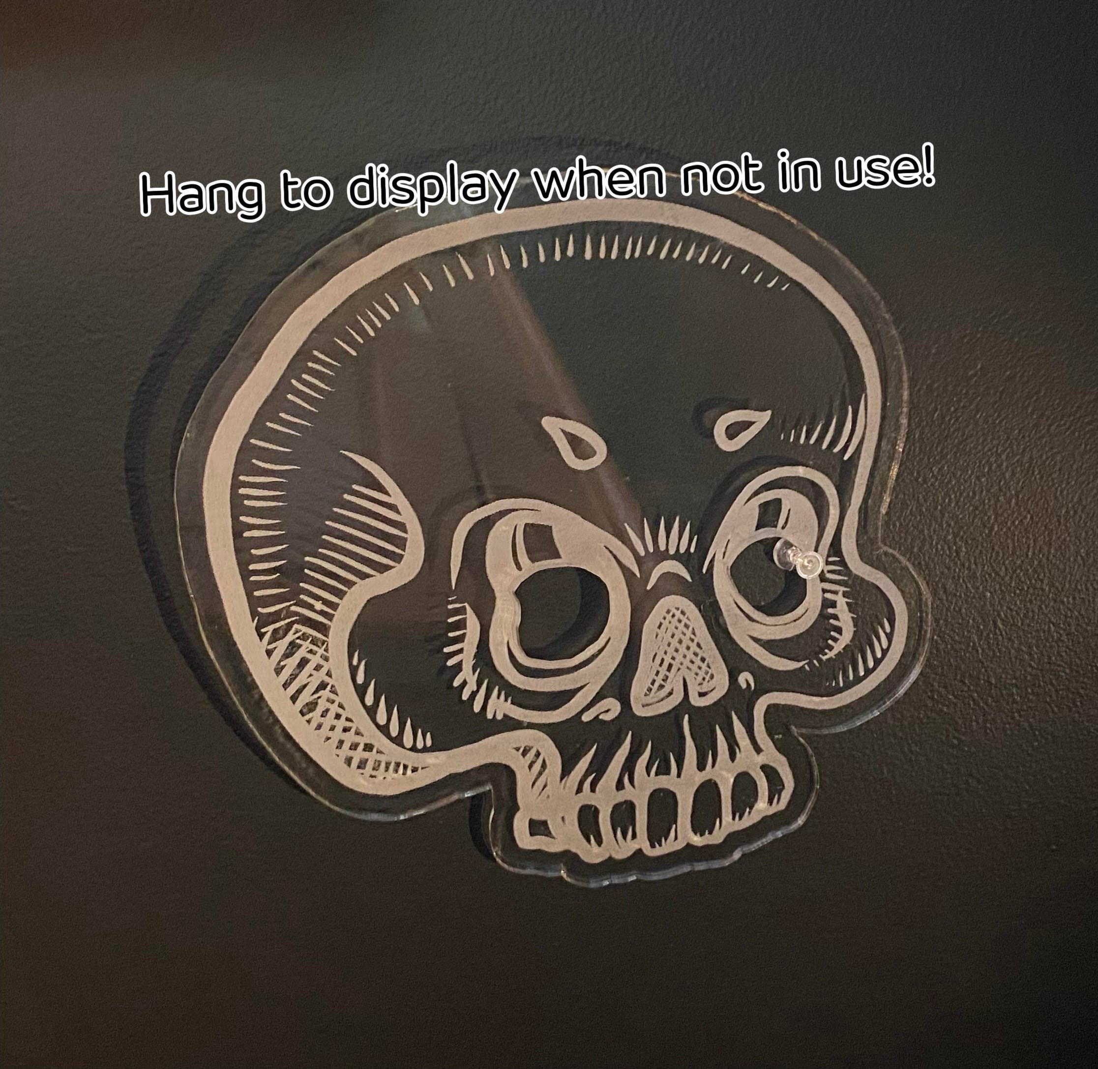 Psychic circle oddities – wholesale Palette/mixing tray – Skull painting palette! easy clean acrylic! great gothic hor2