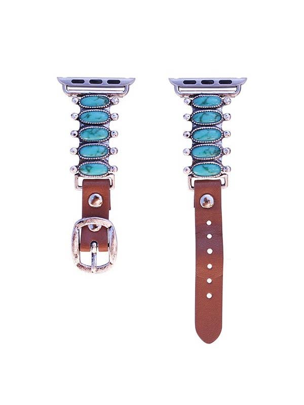 PULSEIRA DE RELÓGIO APPLE TURQUESA OCIDENTAL por atacado de Snowing West