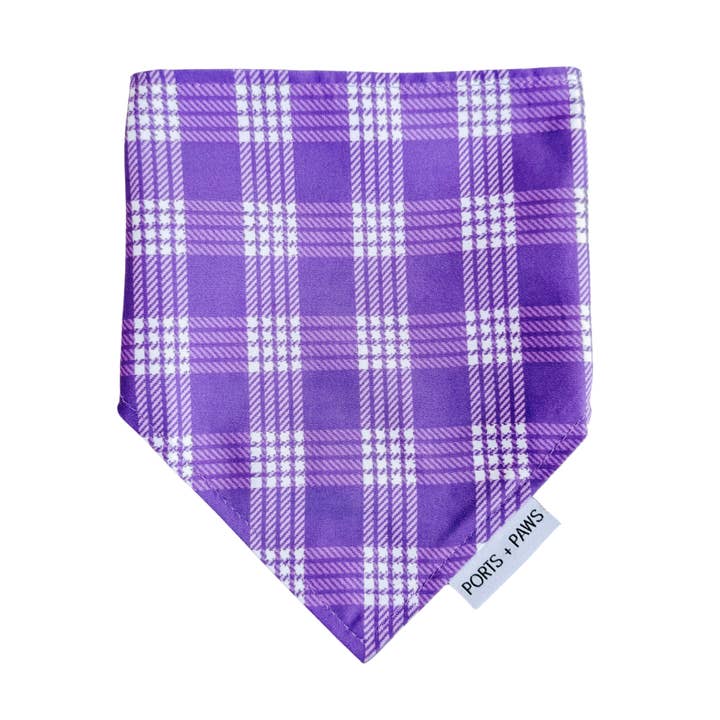 QUICK DRY BANDANA - PALAKA PURPLE for wholesale by Ports and Paws