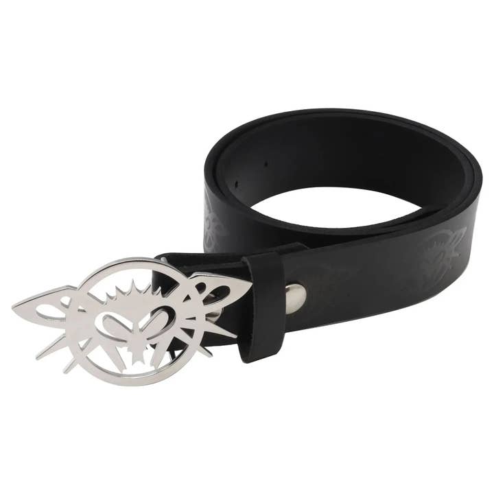 Phantom Buckle Leather Belt for wholesale by Black Flys Eyewear