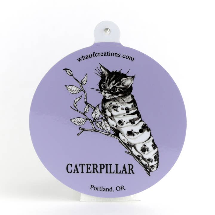 Autocollant en vinyle Caterpillar 3" pour la vente par Whatif Creations