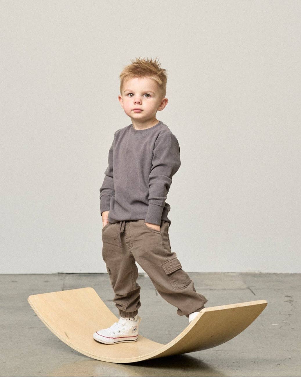 Little Bipsy - Wholesale Pants - Baby - Cotton Twill Cargo Jogger - Mushroom1