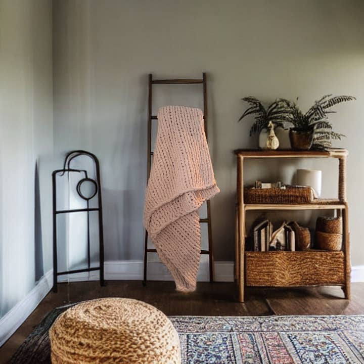 Lu home – Großhandel Überwurfdecke – Lu Home Die klassische übergroße grob gestrickte Decke, 70”x50”