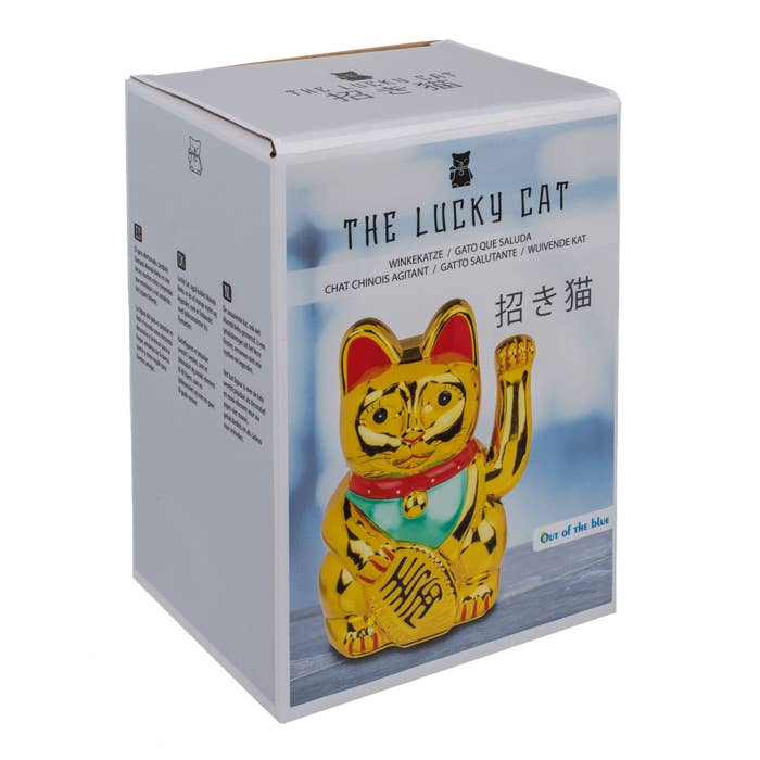 Out of the blue KG - Wholesale Decorative Figurine - Waving cat,12