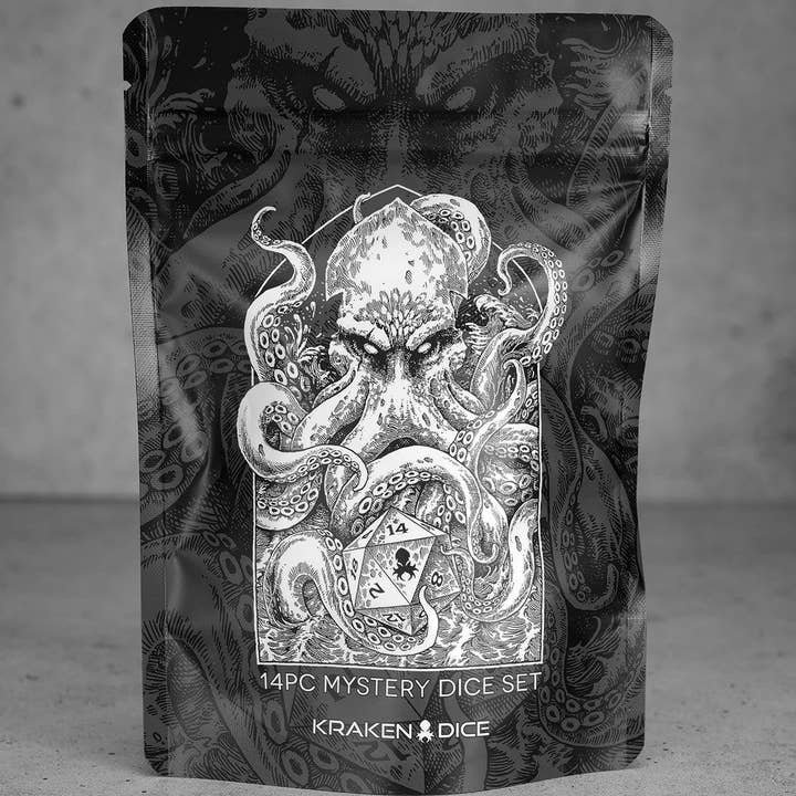 Mystery Kraken Original 14pc Dice Set for wholesale by Kraken Dice