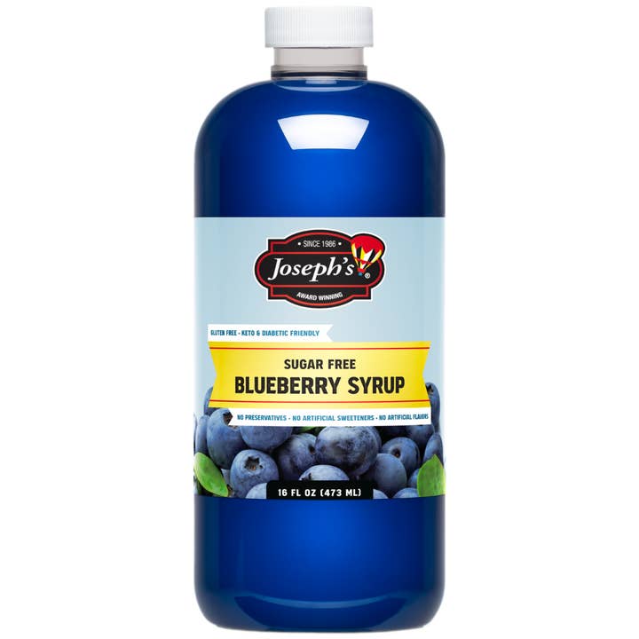 Xarope de Mirtilo Joseph's, 16 oz Garrafa de Plástico por atacado de Joseph's Sugar Free