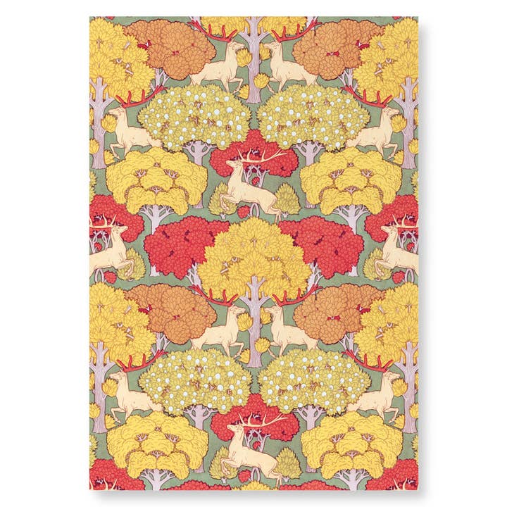 HERTEN EN BOMEN (1897): Kunstdruk met patronen voor wholesale door Ezen Trade