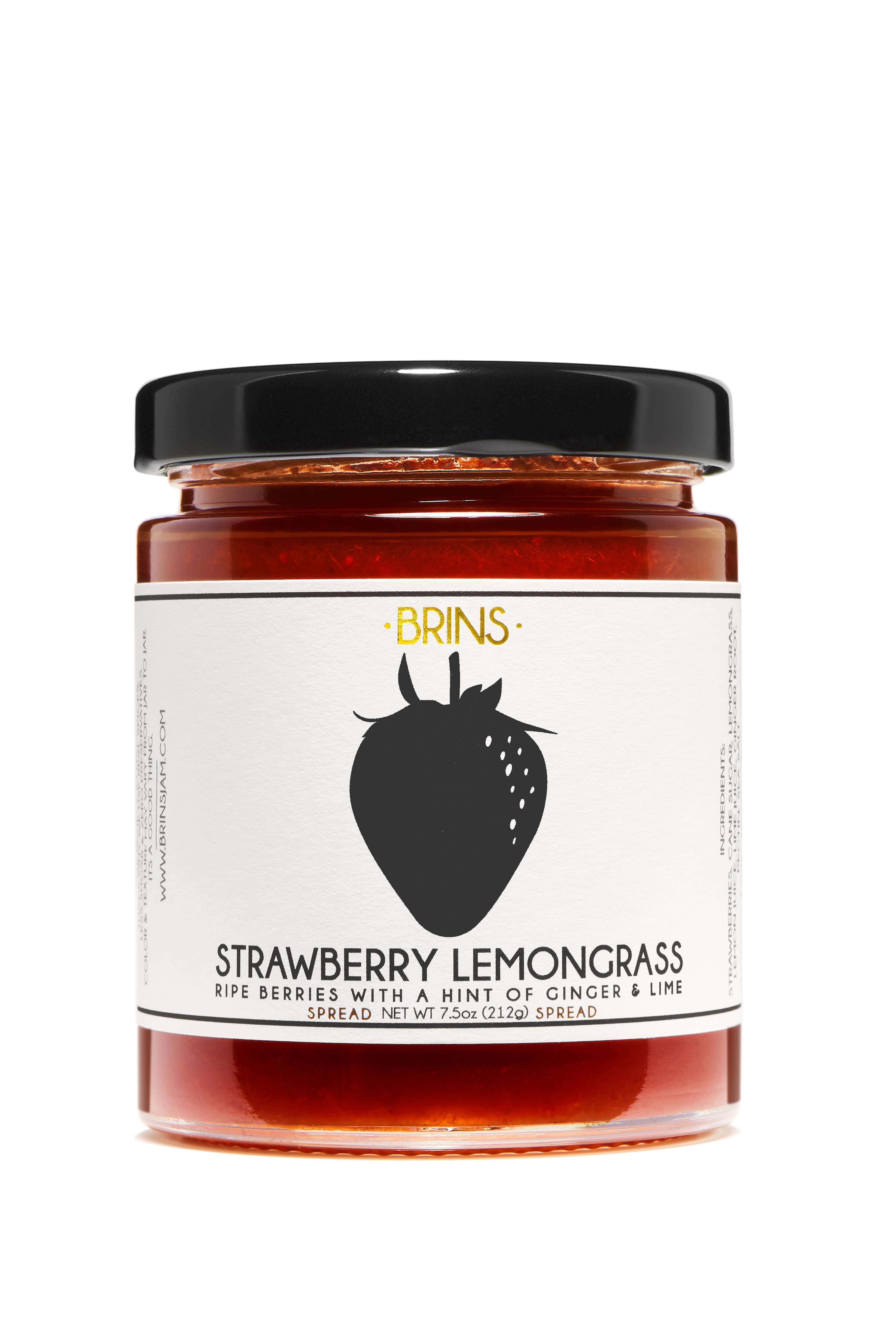 BRINS - Wholesale Jam/Jelly - Strawberry Lemongrass Spread and Preserve