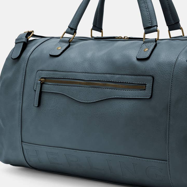 Herling – Saco de viagem - Unissexo por atacado – Herling - Bolsa de viagem vintage grande em couro PU3