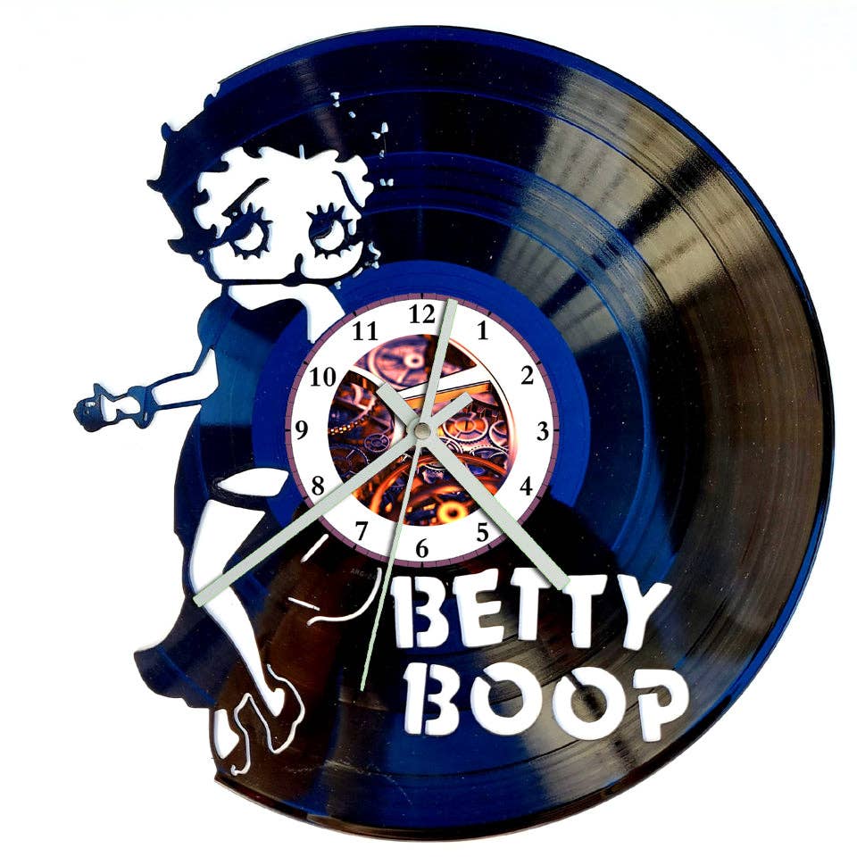 Broken Record - Venta al por mayor Relojes de pared - Reloj de vinilo - Betty Boop0