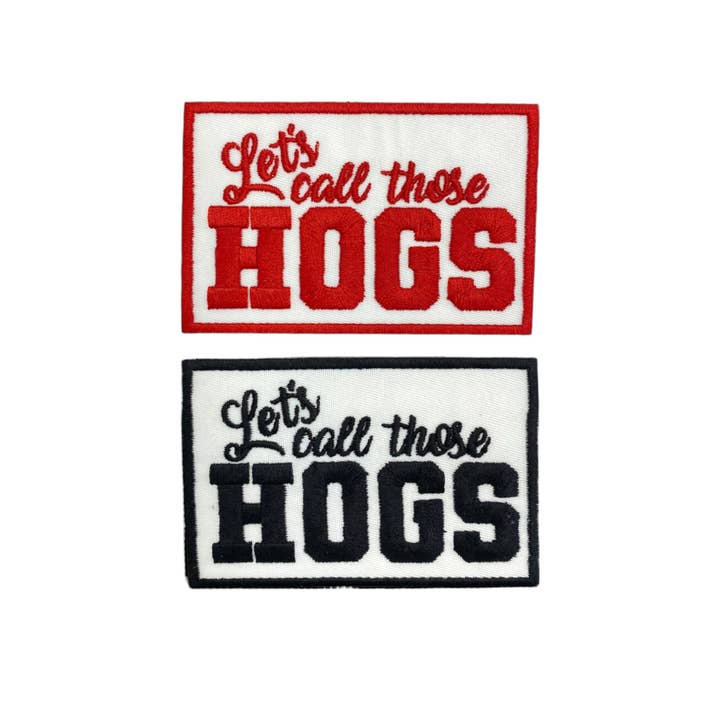 Wholesale Applique - Wholesale Patch - Lets Call Those Hogs, Mascot, Embroidered Iron on Patch