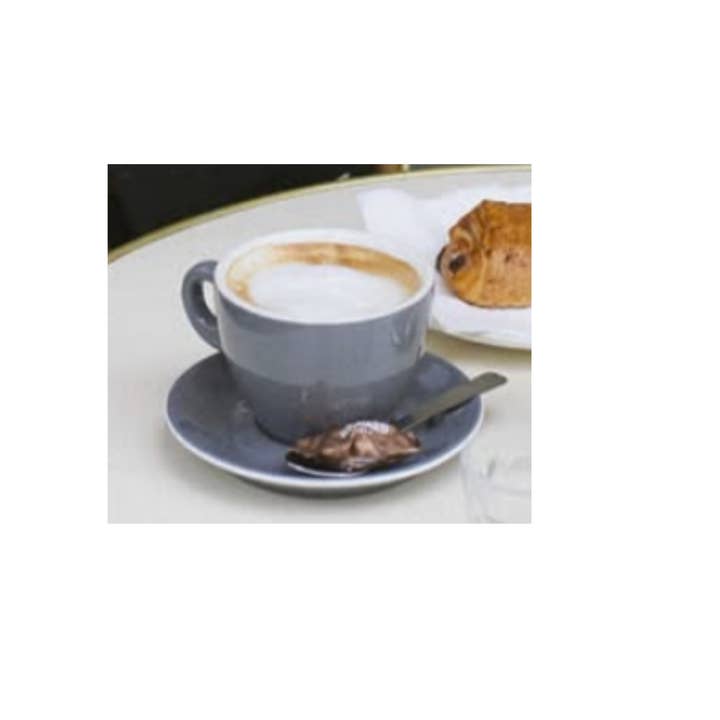 Tasses à cappuccino grises pour la vente par Cafés Richard Coffee & Tea