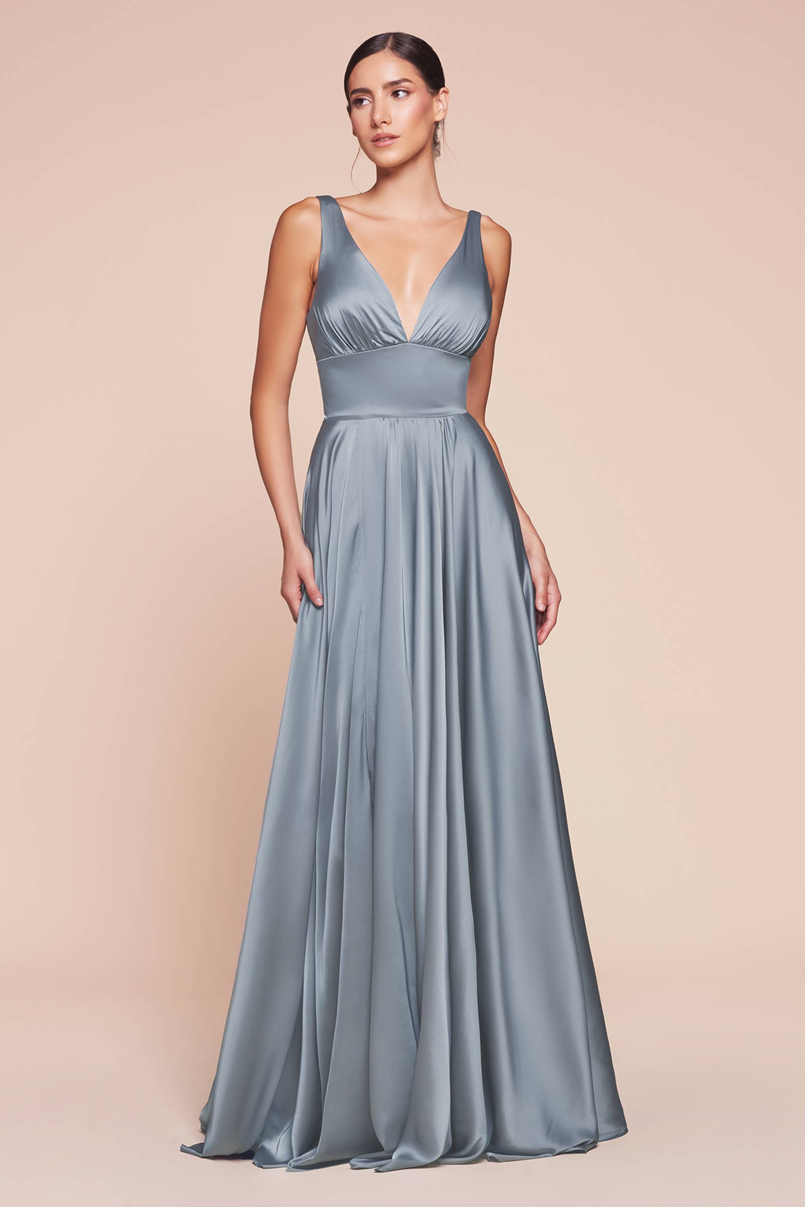 Ladivine by Cinderella Divine - Wholesale Gown - Women's - Satin A-Line Dress19