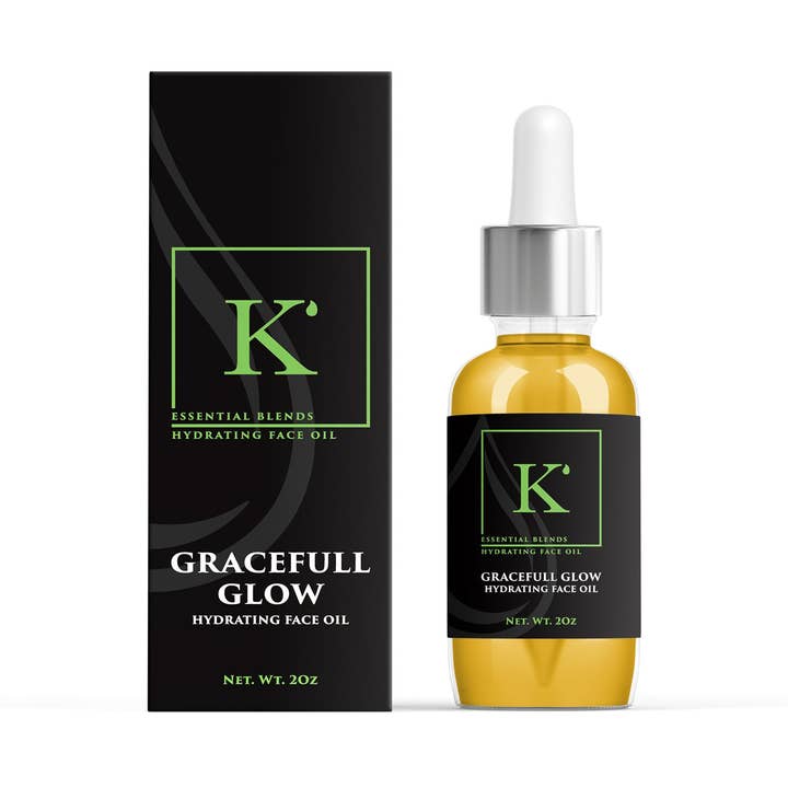 Gracefull Glow hydrating Face Oil för wholesale av K’Essential Blends