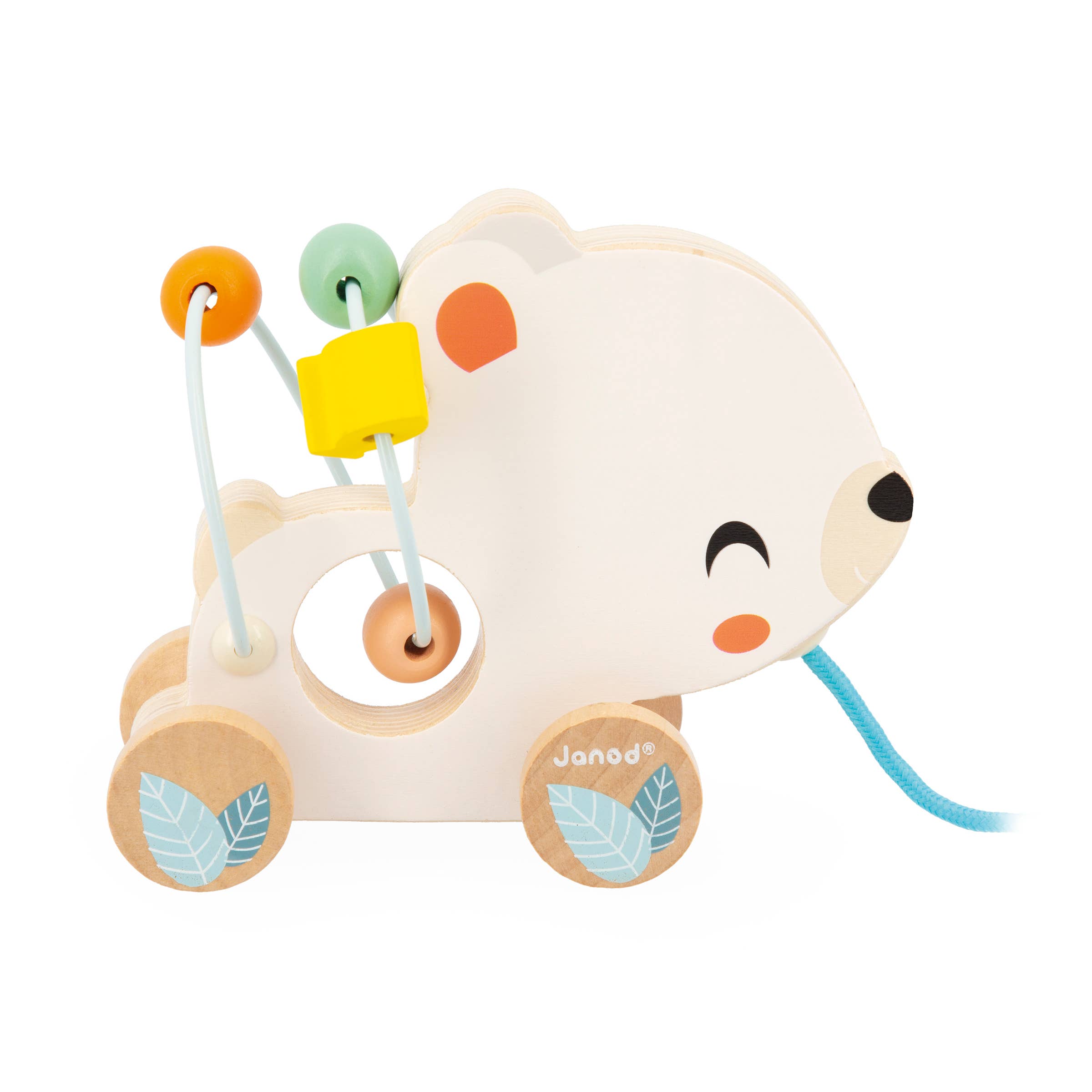 Janod - Wholesale Handheld Rattle - Baby - Pure | Pull-Along Animal Bead Maze | Display x93