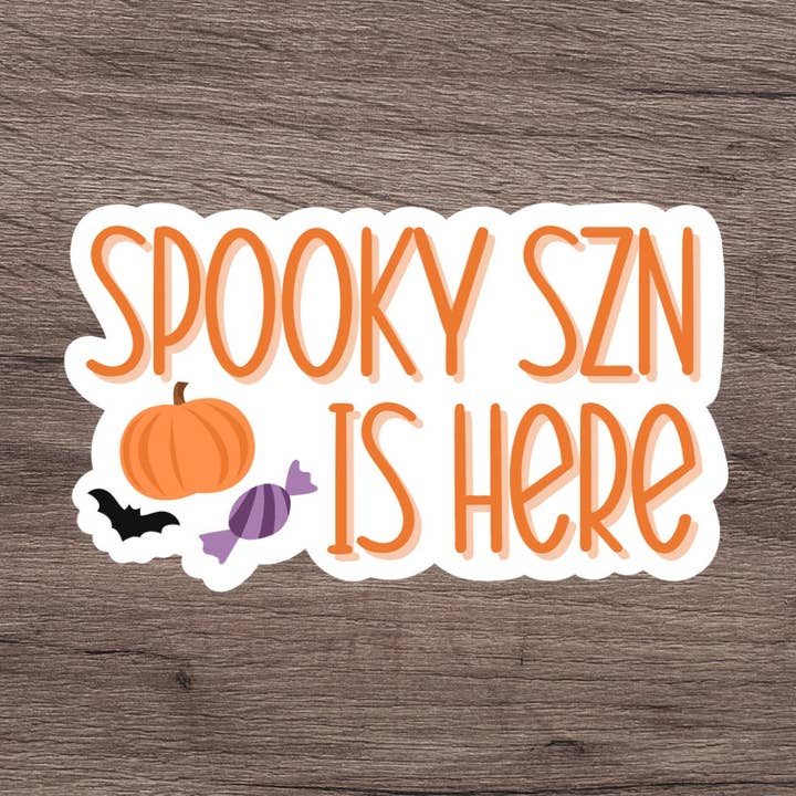 Spooky Season Sticker | Halloween Sticker | Laptop Sticker for wholesale by Riley Lorraine Co.