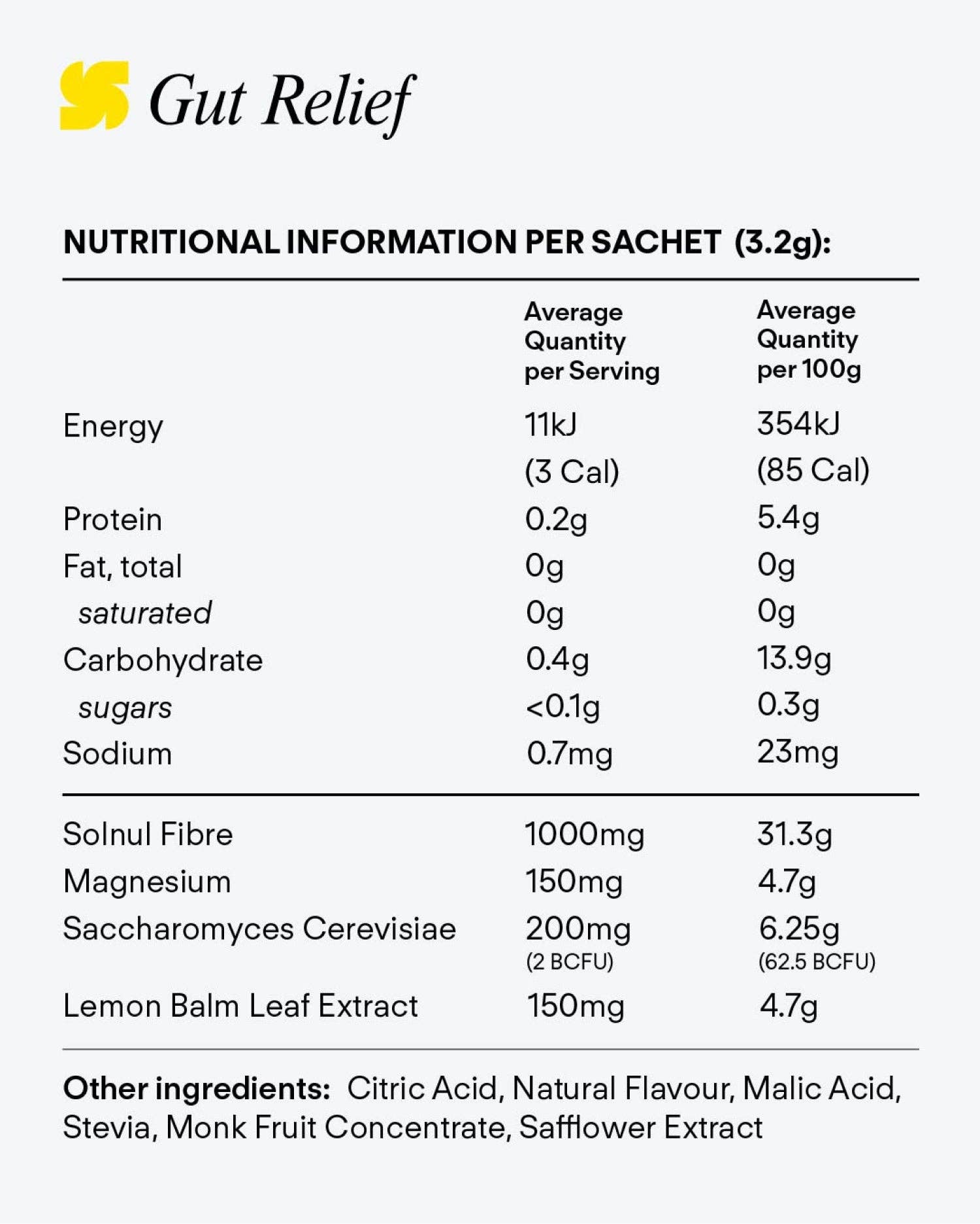 Vitadrop - Wholesale Oral Supplement/Vitamin - Gut Relief 30Pk5