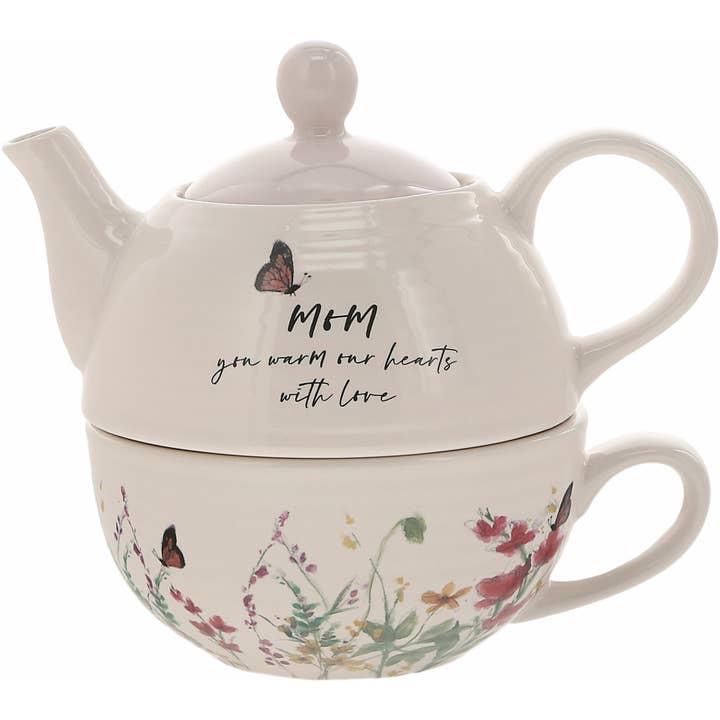 Pavilion - Wholesale Tea Set - Mom - Tea for One
(14.5 oz Teapot & 10 oz Cup)