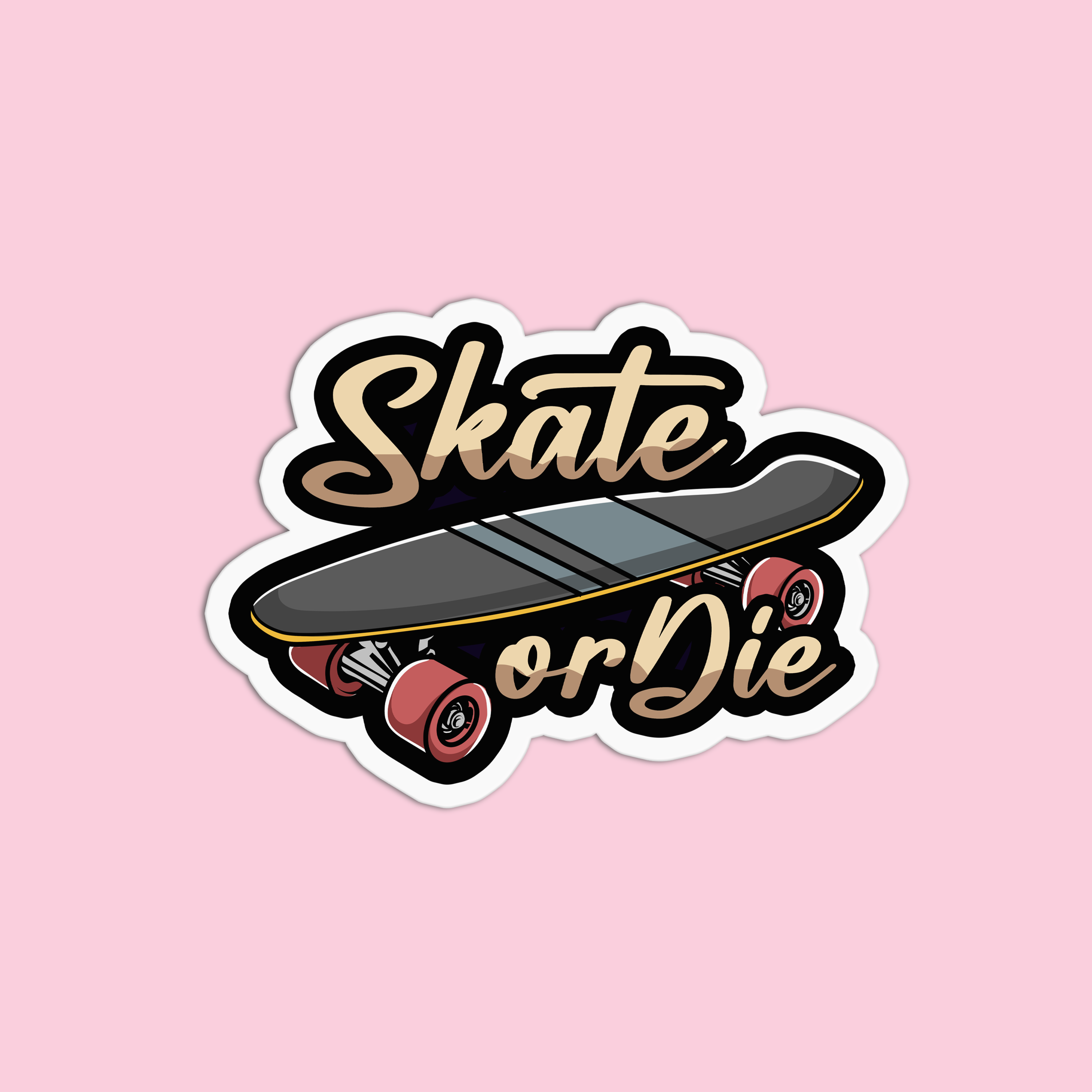 Girls Printing House - Wholesale Sticker - Skateboard Skate or Die Vinyl Waterproof Stickers1