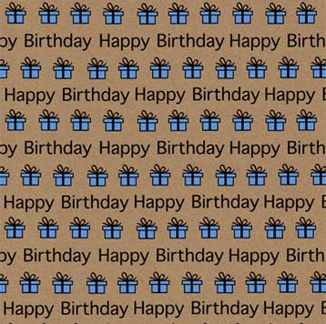 The Unique Paper Company - Wholesale Wrapping Paper Roll - Eco-friendly Happy Bright FSC™ Sustainable Wrapping Paper 421